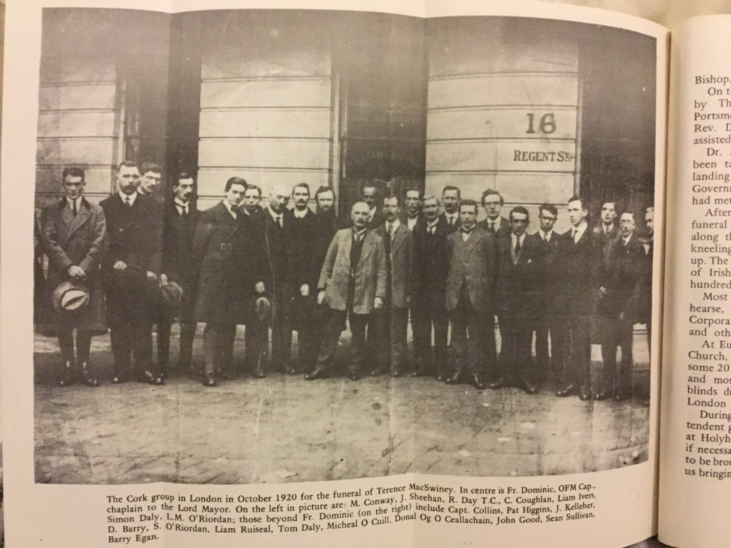 Charles Coughlan 1920 Cork Delegation Terence MacSwiney Funeral London